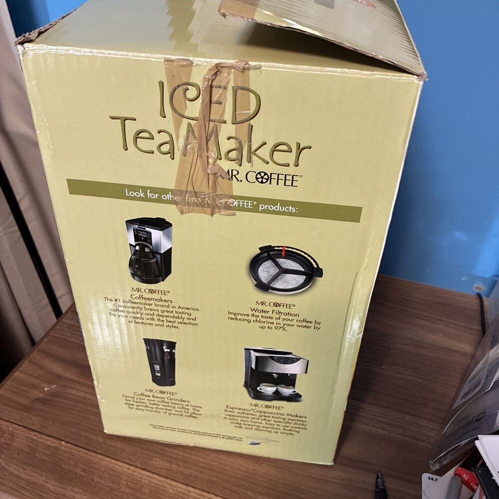 Mr. Coffee TM75 3-Quart Iced Tea Maker Blue Brand New in Box 2009 - Picture 12 of 13